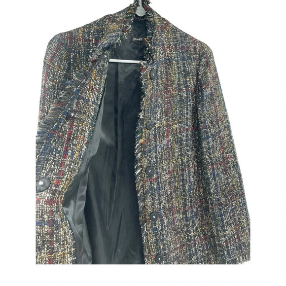 J. McLaughlin Walden Tweed Long Coat Blazer Size XS - Picture 5 of 11